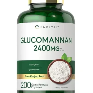 Glucomannan 2400mg - 200 Capsules